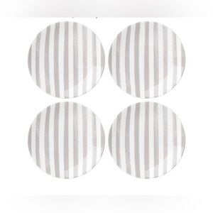 Kate Spade New York Lenox ’Charolette Street- Grey’ Tidbit Plates Set of 4. NWT